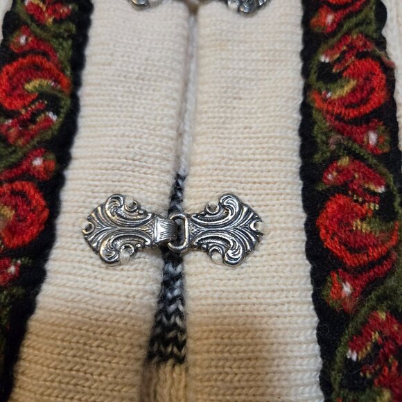 Nordstrikk Vintage Fair Isle Cardigan Heavyweight Girl's Youth Size Large (14) - Picture 5 of 9